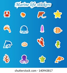 Marine life stickers