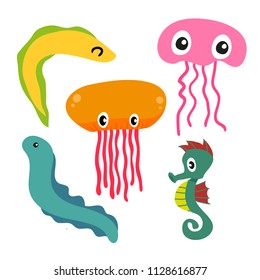marine life vector collection design