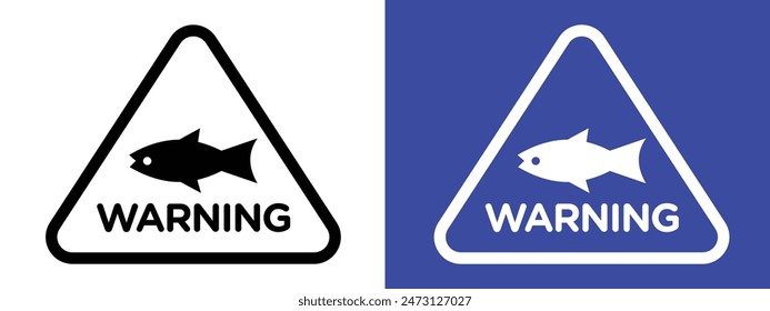 Marine life warning advising caution due to presence of sharks