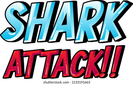 A Marine logo with big blue shark illustration
