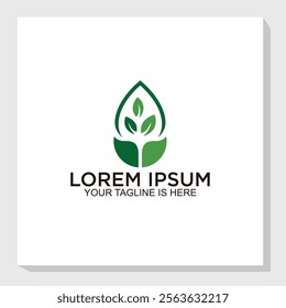 marine logo design concept, nature element logo design vector, beach logo inspiration