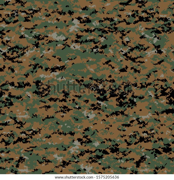 Marine Marpat Camo Pattern Wallpaper Print 库存矢量图免版税1575205636 Shutterstock