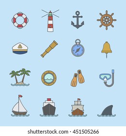 Marine and nautical icon