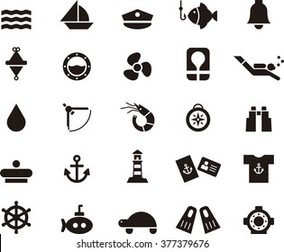 MARINE & NAUTICAL icon set