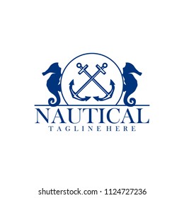 Marine  nautical logo template