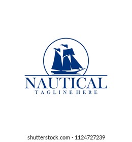 Marine  nautical logo template
