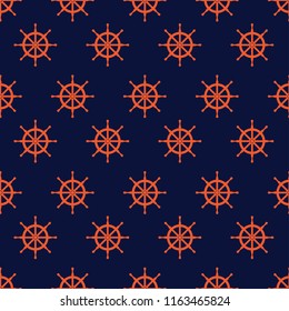marine and nautical ornament seamless pattern. vector illustration
