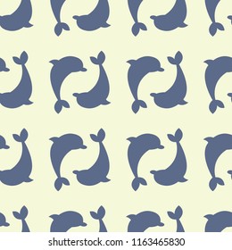 marine and nautical ornament seamless pattern. vector illustration