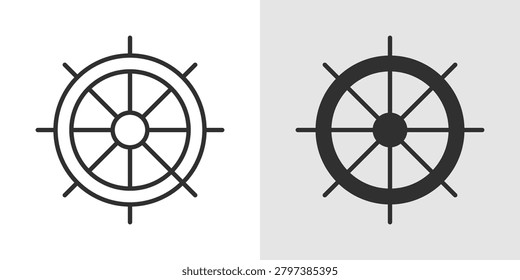 Marine Navigation Icon represents maritime guidance, sea travel, vessel routing, and ocean transportation.