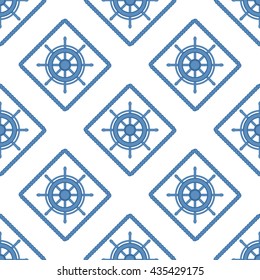 Marine pattern. Background for baby card, summer poster.