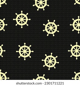 Marine pattern In retro style. Vector illustration. For your graphic design