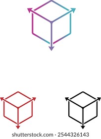 Logotipo de ubicación marina y polígono 