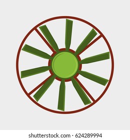 Marine propeller fan vector wind ventilator equipment ship blower cooler rotation technology power circle.