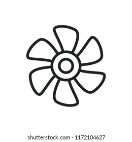 marine propeller vector icon