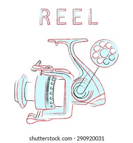 Marine reel sketch paints