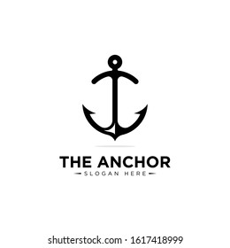 Marine Retro Emblems Logo Anchor Anchor Stock Vector (Royalty Free ...