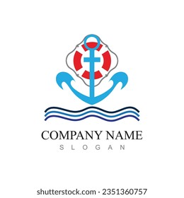 marine retro emblems logo with anchor and rope, anchor logo - vector
Minimal Emblem of Anchor Ship Line Art Logo, Vector Illustration Design of Across the Ocean