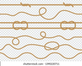 Marine rope seamless. Pattern nautical knot, straight cord marine twine sailing ropes ornament wallpaper template