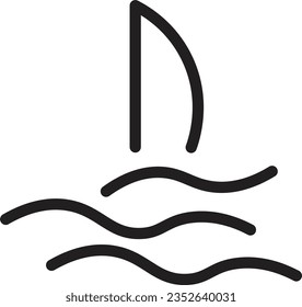 Marine Sail Sea Outline Icon