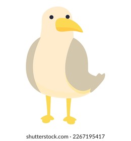 Marine seagull icon cartoon vector. Sea bird. Cute animal