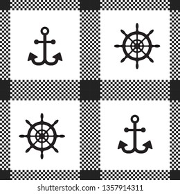 Marine seamless Anchor pattern
(use , print, t-shirt typography and other uses)