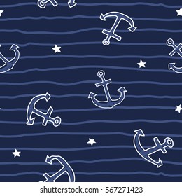Marine seamless pattern