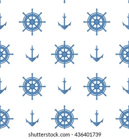 Marine seamless pattern. Background for baby card, summer poster. 
