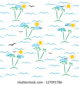 marine seamless pattern. eps8
