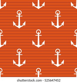 Marine seamless vector pattern