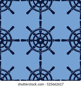 Marine seamless vector pattern
