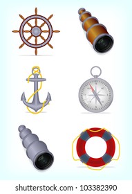 Marine set silver, 10eps.