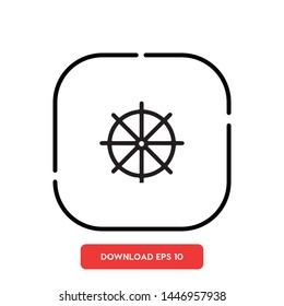 Marine, ship symbol vector icon