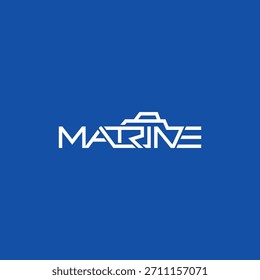 Text-Typografie-Logo des Schiffes.