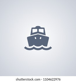 Marine, ship, vector best flat icon on white background , EPS 10