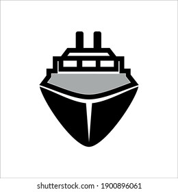 Marine ship vector icon design illustration logo