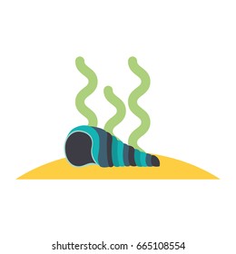 marine snail isolated icon
