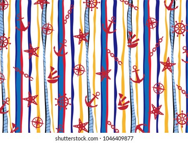 marine style stripe pattern