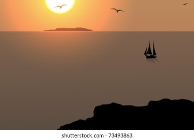 marine sun sunset