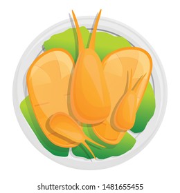 Marine thai food icon. Cartoon of marine thai food vector icon for web design isolated on white background