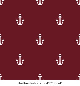 marine theme seamless pattern vector sea anchor summer ocean beach background