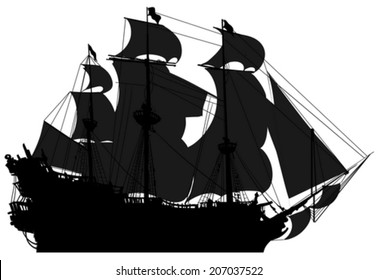 marine theme, silhouette sailboat