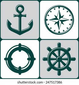 Marine vector icons