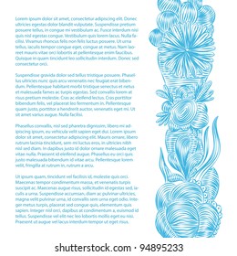 Marine vector page design