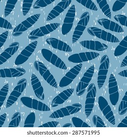 Marine vector seamless pattern