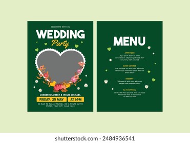 Marine Wedding Invitation Template, Wedding Invites, save the date, Birthday Invites, Video Invites, E-Cards.