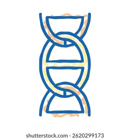 mariner anchor chain doodle icon sketch vector. mariner anchor chain sign. isolated symbol illustration