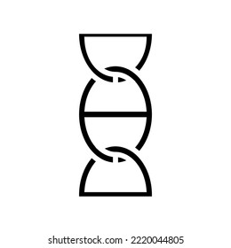 mariner anchor chain glyph icon vector. mariner anchor chain sign. isolated symbol illustration