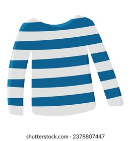 mariniere france clothing strip white blue icon