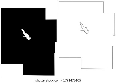 Marion County, Kansas (U.S. county, United States of America, USA, U.S., US) map vector illustration, scribble sketch Marion map