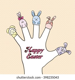 marionette toys on the fingers